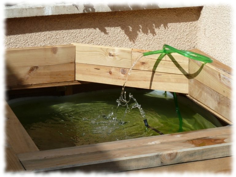 Bassin horssol exemple de construction. L