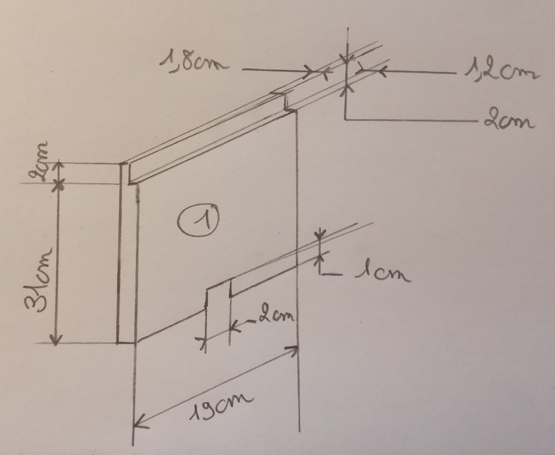 Plan d'une ruchette en polystyrène